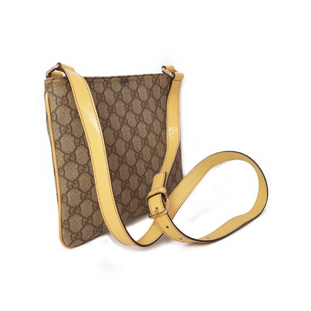 Gucci Bag Messenger Flat Crossbody Brown Monogram Plus GG